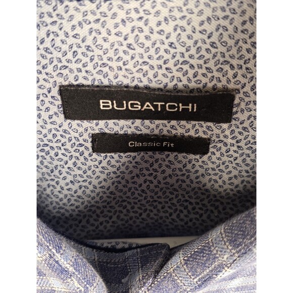 Bugatchi Shirt Men XXL Gray Casual Fit Button Down Long Sleeve Button Up Shirt - Picture 3 of 8